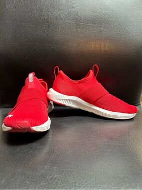 Puma Women’s Red Slip-On Athletic Knit Sneakers